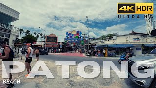 4K HDR Busiest beach in Phuket  Patong walking tour patong phuket [upl. by Herates]