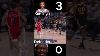 Jonothan Kuminga Vs Defenders 3 [upl. by Mckenna912]