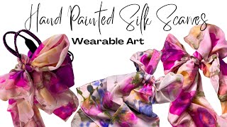 Let’s make wearable art and paint floral silk scarves [upl. by Emmery]