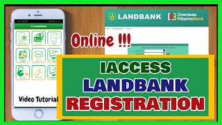 Iaccess Landbank Online Registration How to Enroll to Landbank  Computer and Cellphone [upl. by Rather647]