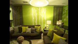 color ideas for living room with green couch [upl. by Nylrehs]