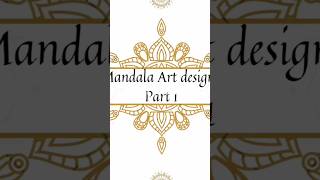 •Mandala art designs part 1 •Easy for beginners mandalaart part easy [upl. by Nor631]