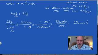 moles to millimoles [upl. by Raybourne]