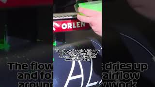 How flow vis paint works on a Formula 1 car shorts f1 formula1 [upl. by Ancier]