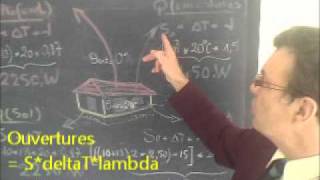 CHIMIE  Calcul des pertes de chaleur résistance et conductance [upl. by Atyekram]