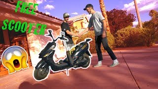 FAST 50cc SCOOTER FOR FREE MOPED PERFORMANCE MODS [upl. by Milan723]