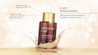 C Vit Serum Ideal As Base Treatment Suitable For All Skin Types  Sesderma India [upl. by Leeann]