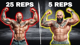 LOW Reps vs HIGH Reps What BUILDS More MUSCLE [upl. by Larkins679]