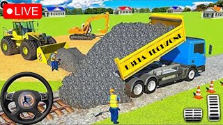 JCB 3DX Backhoe Loader Driving 🔴 Live Bus Simulator Indonesia gameplay gameplay live indonesia [upl. by Otnicaj909]