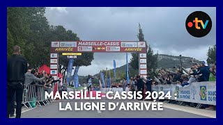 Course MarseilleCassis 2024  la ligne darrivée [upl. by Ailaham834]