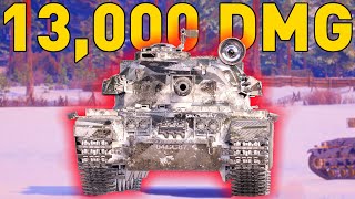 Centurion AX Crushing over 13000 DMG in World of Tanks [upl. by Refynnej883]