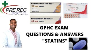 HOW TO ANSWER GPHC EXAM QUESTIONS ON quotSTATINSquot [upl. by Adlemy]