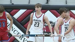 Crestview vs Spencerville Boys Basketball 1292022 [upl. by Eatnoled]