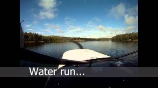 Sea plane takeoff phases Learning float planes in Alaska by Don Lee Christiansen Lake Alaska [upl. by Bellina]