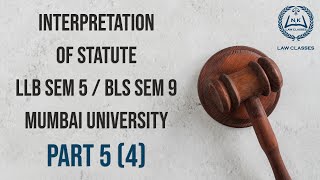 Interpretation of Statute IOS Part 54  Saving Clause  Punctuation  Repealing  NK Law Classes [upl. by Nicholle]