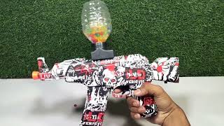 Electric Automatic Gel Ball Blaster Gun goggle water gun unboxing [upl. by Francklyn575]