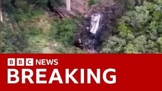 South Africa 45 killed after bus plunges off bridge in Limpopo  BBC News [upl. by Ilatfen]