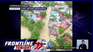 Mga motorista sa Quezon stranded dahil sa baha sa kalsada  Frontline Tonight [upl. by Meraree]