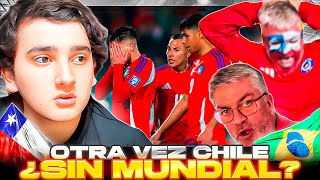 ¿OTRA VEZ CHILE SE QUEDA SIN MUNDIAL CHILENOS ENOJADOS TRAS DERROTA CON BRASIL EN EL ULTIMO MINUTO [upl. by Ymerej]