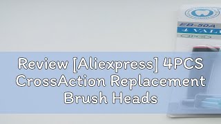 Review Aliexpress 4PCS CrossAction Replacement Brush Heads For Oral B Trizone Triumph Vitality D1 [upl. by Roselba116]