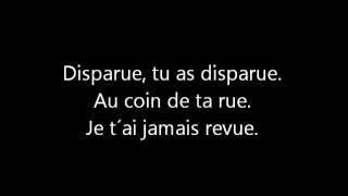 Jean Pierre Mader  Disparue ParolesLyrics [upl. by Alhak]