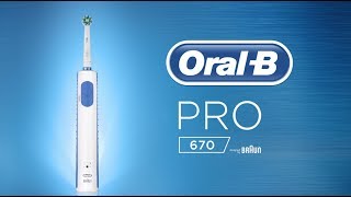 OralB Pro 670 eltandborste [upl. by Sucerdor851]