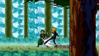 Zoro Vs Sanji  Sprite Battle [upl. by Ahsrop270]