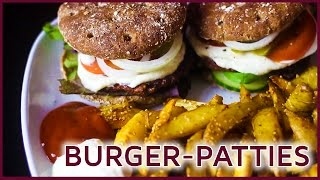 VEGANE BURGER  KIDNEYBOHNENPATTIES  so einfach amp so lecker [upl. by Townie]