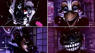 By The Hour  FNAF Sister Location level  All Jumpscares [upl. by Allemat]