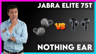 Jabra Elite 75t vs Nothing Ear Comparison [upl. by Enayd]