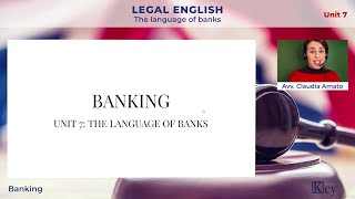 Legal English  Unit 7  Banking [upl. by Parent]