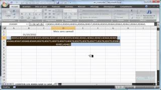 Excel 2007  VID  Fonctions INDIRECT  JOURSEM  LIGNE  SOMMEPROD [upl. by Ttik]