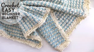 Crochet Easy And Quick Beginner Blanket [upl. by Ethelin]