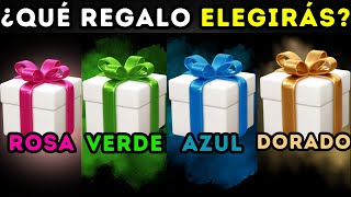 😱 ELIGE 1 REGALO DE 4 🎁  ADIVINANZAS DE REGALO🚀  CHOOSE YOUR GIFT [upl. by Adnauq645]