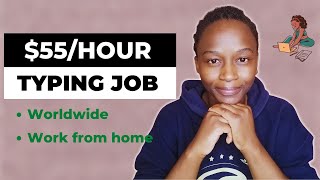 Earn 55Hour Doing Typing Jobs Online from Home For Everyone  Transcription Jobs Review [upl. by Hiltan]