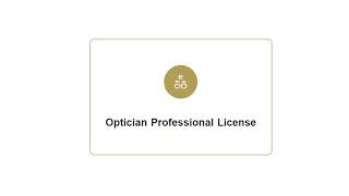 Optician Provisional License [upl. by Nihcas]