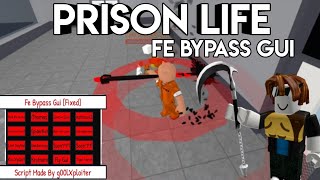 OP  Prison Life Fe bypass gui  2024   work roblox script god 🎁🎁 [upl. by Whiney]