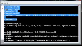 4 2 Simulating Multivariate Time Series in R [upl. by Idnac]