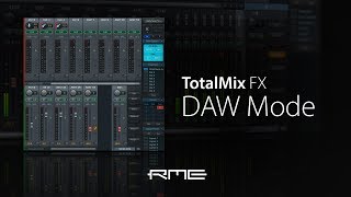 TotalMix FX DAW Mode for RME Audio Interfaces [upl. by Enneiluj]