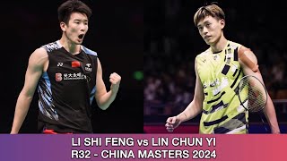 Li Shi Feng vs Lin Chun Yi  Badminton China Masters 2024 [upl. by Chrissy877]