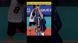 Which team should get the point  vbl volleyballworld volleyball volleyballmatch [upl. by Assiruam]