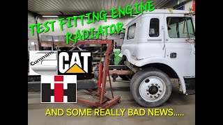 HOTROD HAULER PT8 ENGINE PLACEMENT RADIATOR ISSUES AND BAD NEWS [upl. by Salazar862]