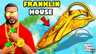 Franklin Upgrade Flying Quadrillionaire Luxury House In GTA 5  SHINCHAN and CHOP [upl. by Bergquist]