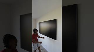 85quot Samsung Frame TV unboxing amp setup [upl. by Noinatrad]