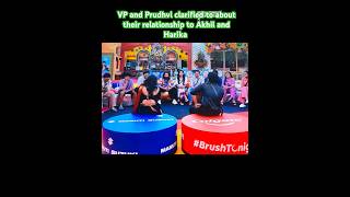 BB8 Episode 87 VP and Pruthvi clarifies about their relationship to Akhil and Harika ytshorts [upl. by Antonia295]