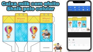 Como fazer caixa milk no pixellab como fazer personalizados pelo celular [upl. by Gathers]