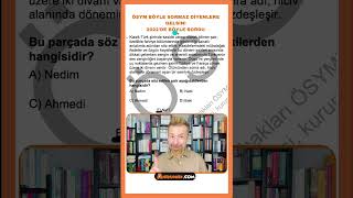 Yapay zeke ile hazırlanmış ÖSYM sorusu aytedebiyat başarıyolunda başarıyolunda sınavstratejileri [upl. by Annohsak]