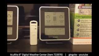 Review Acurite 8quot Digital Weather StationCenter 723970 [upl. by Ailey160]