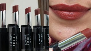 NEW SHADES Lakme 3d Matte Lipsticks Glam Diva [upl. by Ainahs]