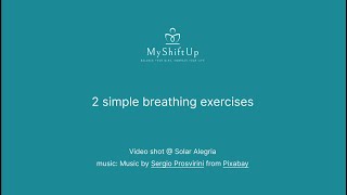 2 simple breathing exercises [upl. by Ecilahs]